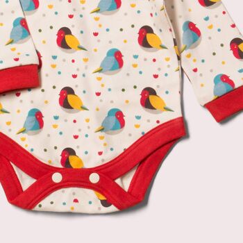 Ensemble body pour bébé Robins arc-en-ciel 3