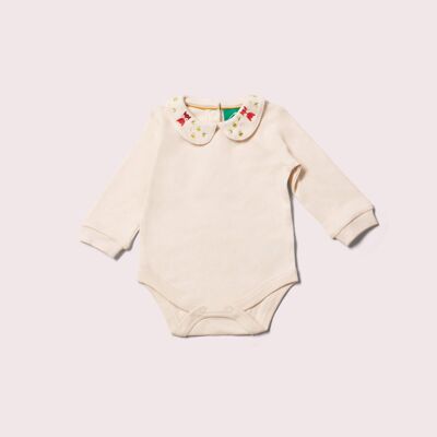 Autumn Fox Embroidered Baby Body