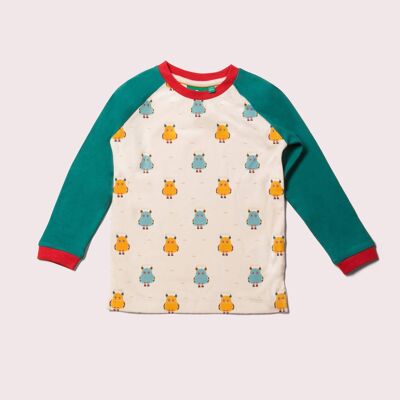 Camiseta Raglan Pequeños Monstruos