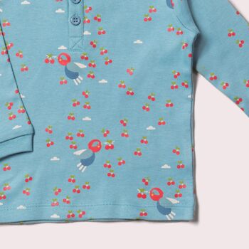 T-shirt à boutons fleurs de cerisier 3