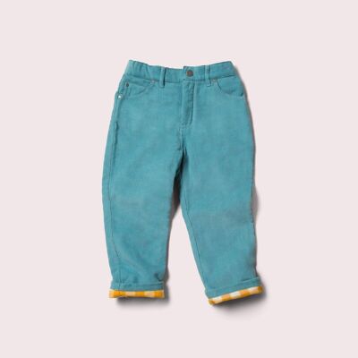 Soft Blue Cord Adventure Jeans