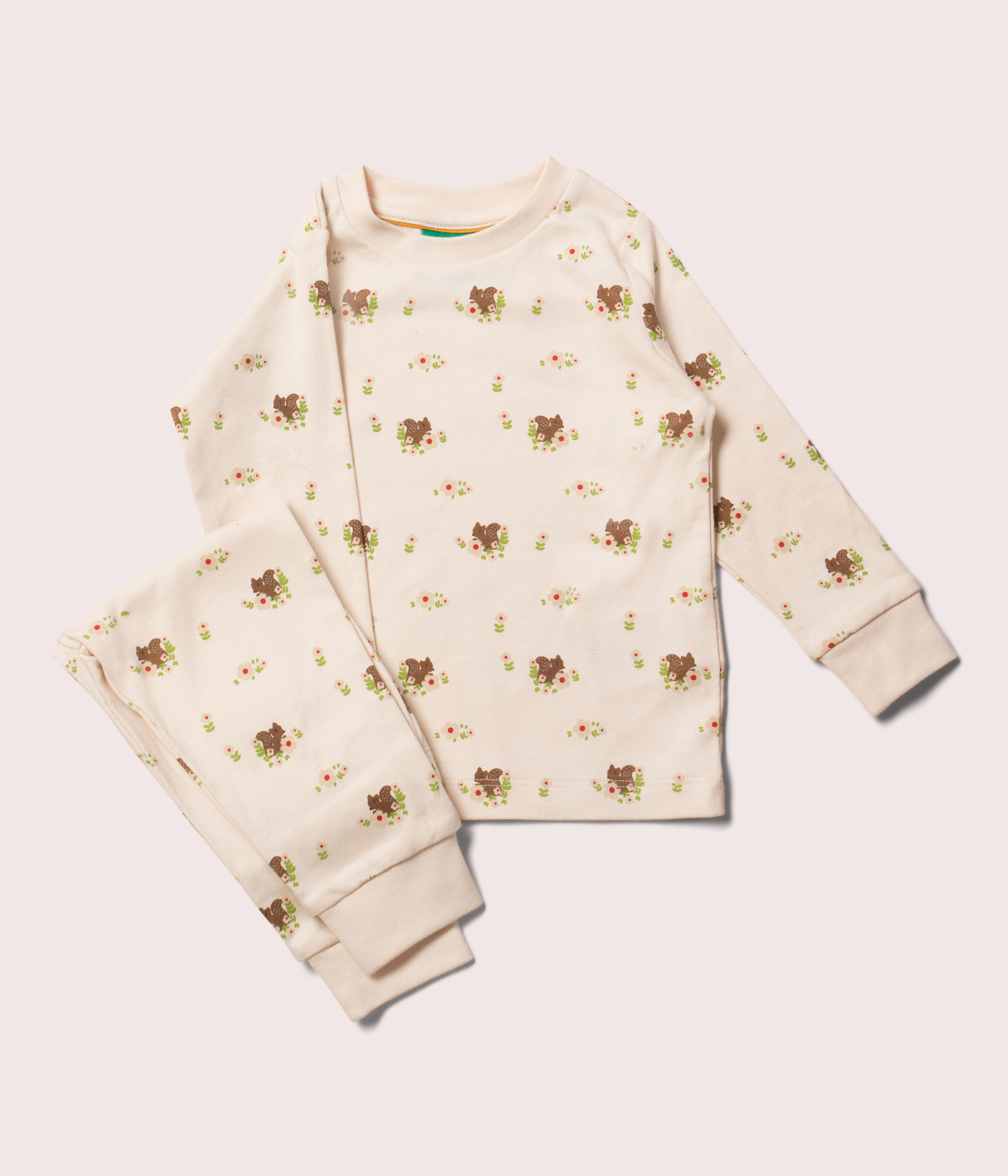 Pigiama autunnale con scoiattolo