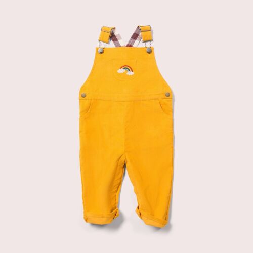 Embroidered Rainbow Classic Corduroy Dungarees