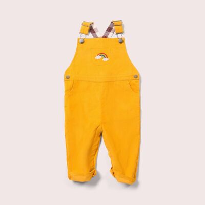Embroidered Rainbow Classic Corduroy Dungarees