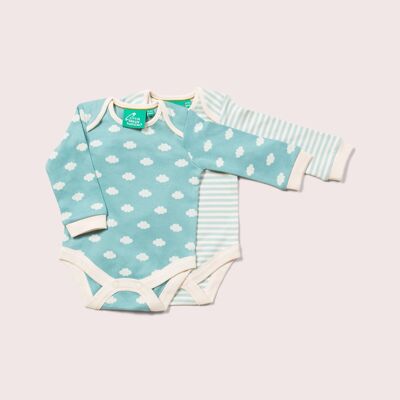 Lot de 2 cache-couches bio Fluffy Cloud pour bébé