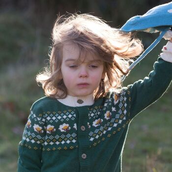 From One To Another Cardigan tricoté en mouton Fair Isle 3