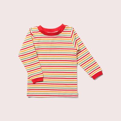 Rainbow Striped Long Sleeve T-Shirt