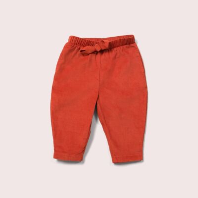 Burnt Ochre Corduroy Comfy Trousers