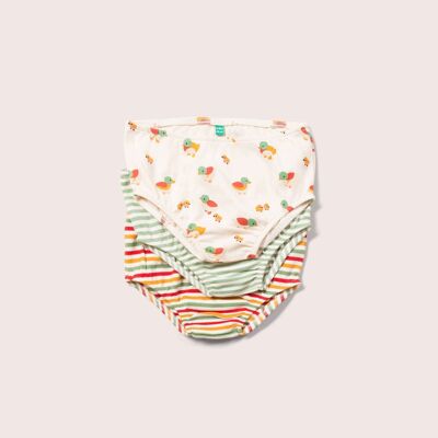 Set intimo biologico Weather For Ducks - Confezione da 3