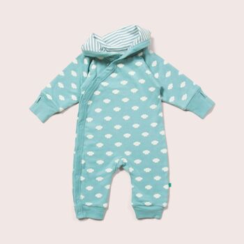 Fluffy Cloud Réversible Hooded Snug As A Bug Suit 1