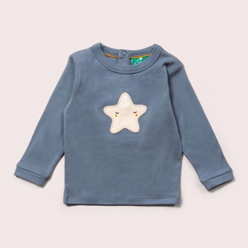 Shooting Star Chest Applique Long Sleeve T-Shirt