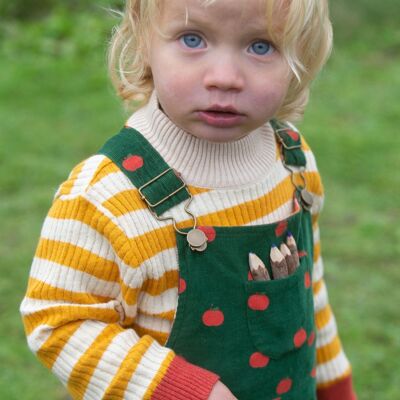 From One To Another Gold Striped Knitted Jumper