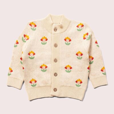 From One To Another Flower Knitted Cardigan