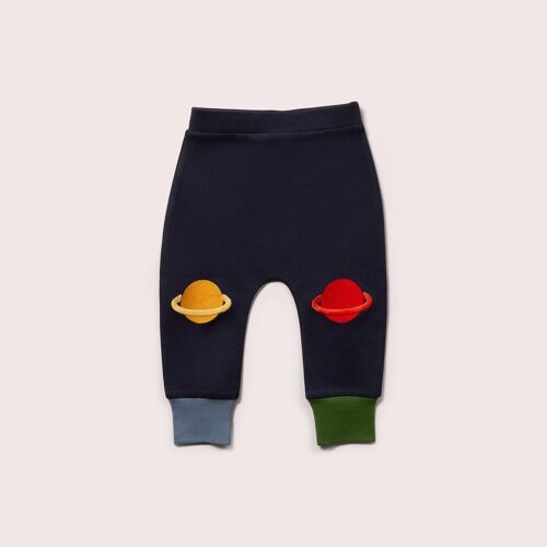 Navy Planet Knee Patch Joggers