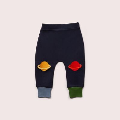 Navy Planet Jogginghose mit Kniebesatz