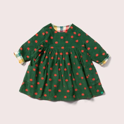 Apple Day After Day Reversible Corduroy Pocket Dress