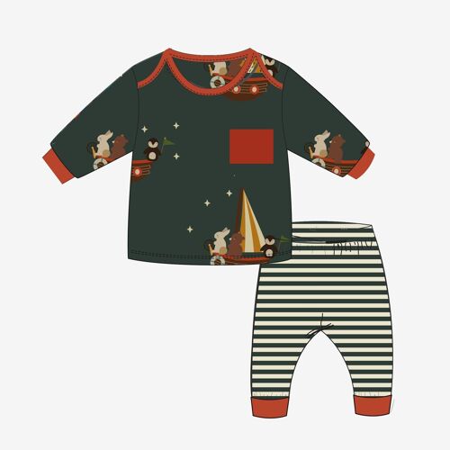 Stormy Seas Organic T-Shirt & Jogger Playset