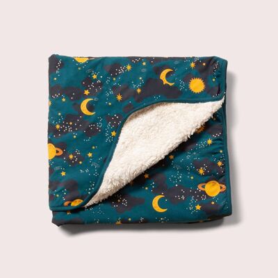 Saturn Nights Sherpa Baby Blanket