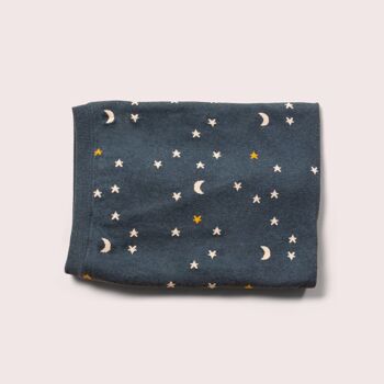 Couverture de bébé en tricot doux Golden Stars 1