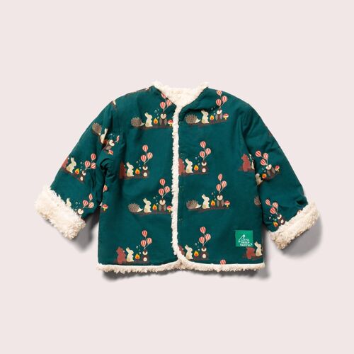 Around The Campfire Collarless Reversible Cosy Jacket