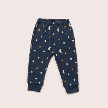 Pyjama bio bleu marine étoiles gaufrées 5
