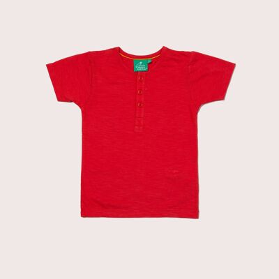 Rotes Alltags-T-Shirt