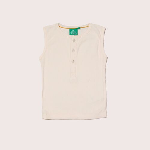 Cream Rib Essential Vest