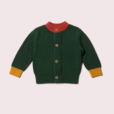 Von einem zum anderen, olivfarbener, kuscheliger Cardigan