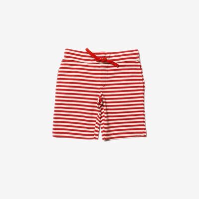 Red Stripe Beach Shorts