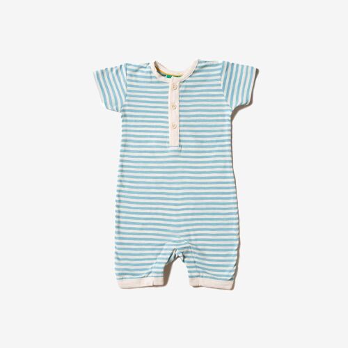 Corn Silk Blue Stripe Summer Shortie