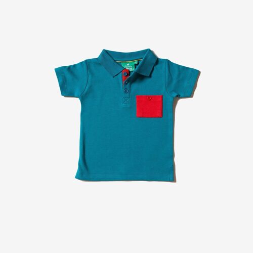 Teal Short Sleeve Polo