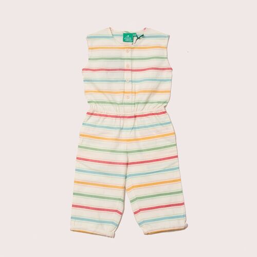 Rainbow Stripe Summer Shortie Jumpsuit