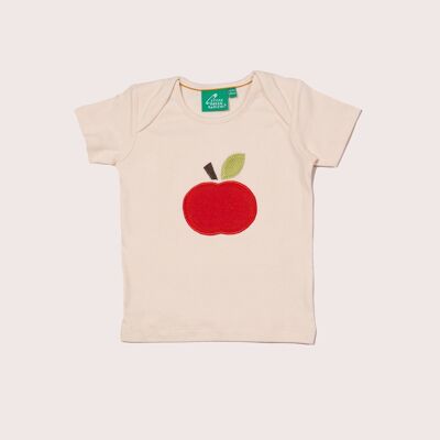 Una t-shirt applique Apple A Day