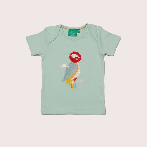 Little Woodpecker Applique T-Shirt