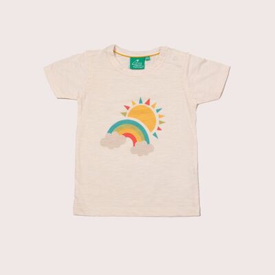 Sonne und das Regenbogen-T-Shirt