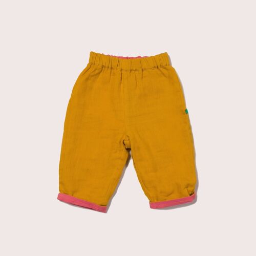 Pink & Gold Day After Day Reversible Trousers