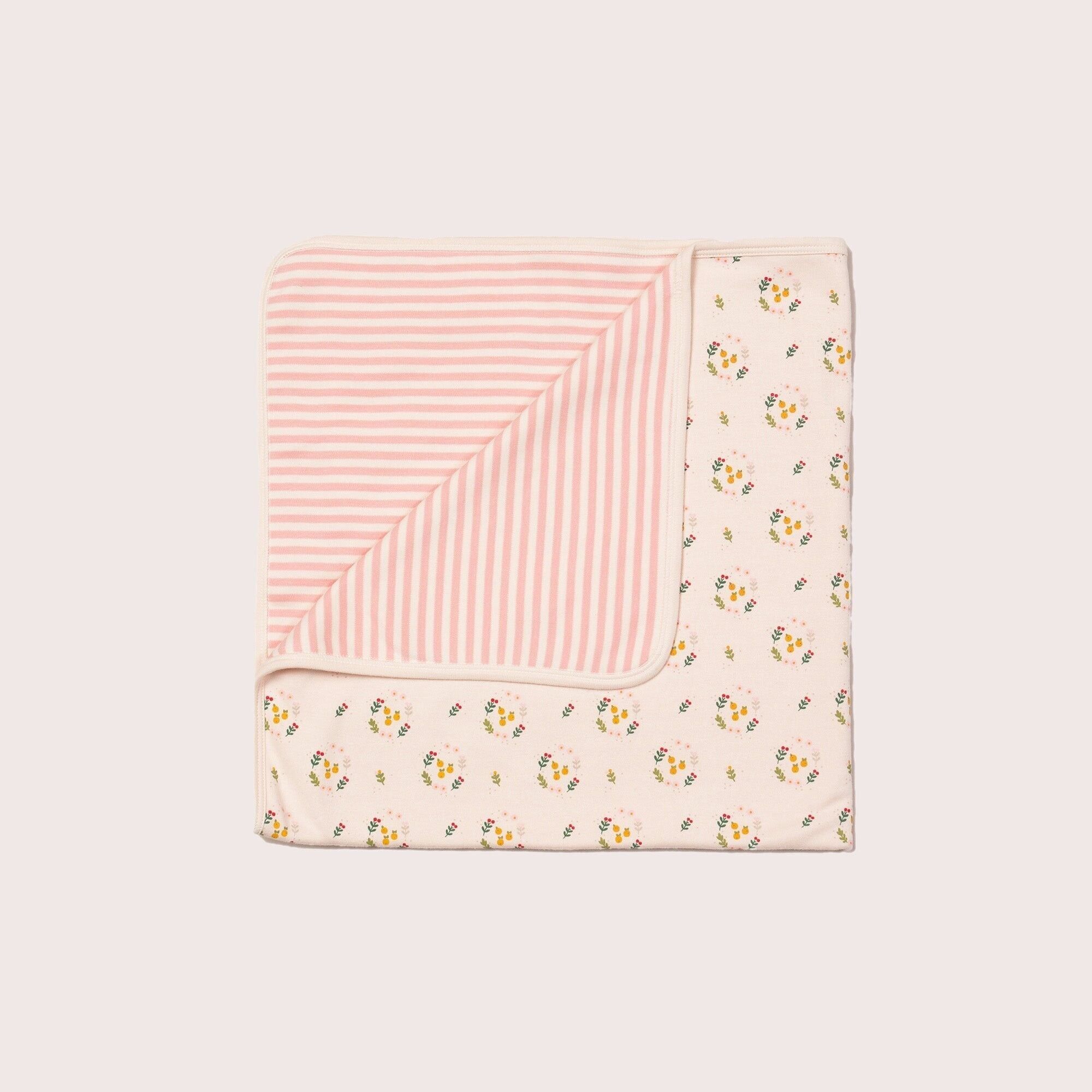Coperta per neonato con fiori di mela cotogna