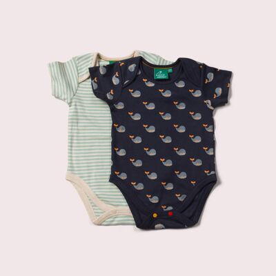 Whale Song Baby Bodies Set – 2er-Pack