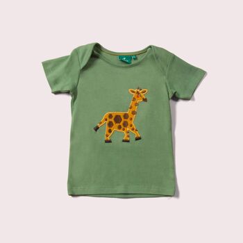 T-shirt à manches courtes appliqué Little Giraffe 1