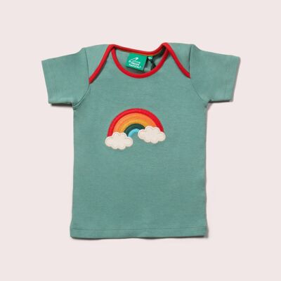 Over The Rainbow Applique Short Sleeve T-Shirt