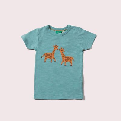 Kurzärmliges T-Shirt mit Giraffen-Tage