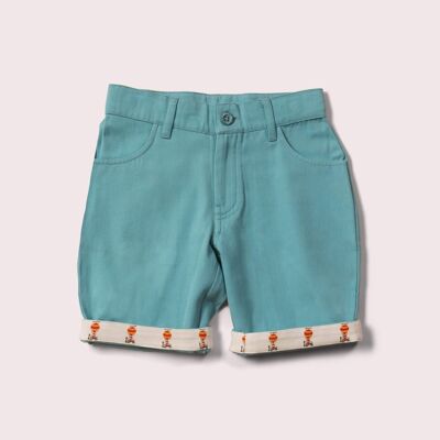 Pantalones cortos Sunshine de sarga azul
