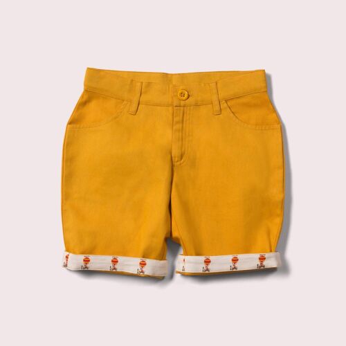 Gold Twill Sunshine Shorts
