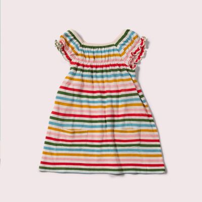 Playdays-Kleid mit Regenbogenstreifen und Taschen