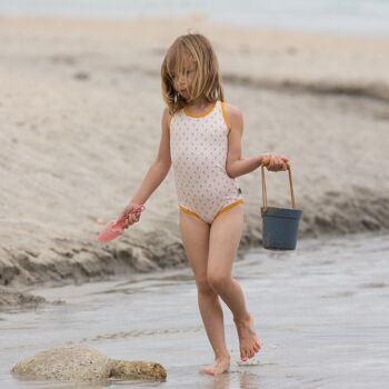 Maillot de bain une pièce recyclé UVP 50+ Rose Flowers 2