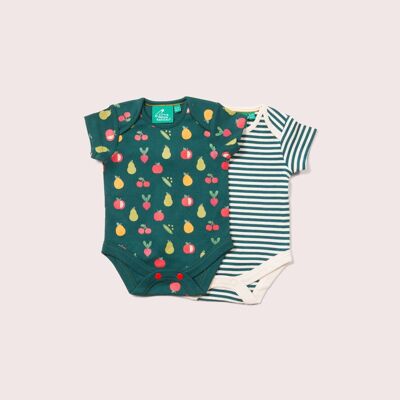 Lot de 2 cache-couches bio pour bébé Patch végétal