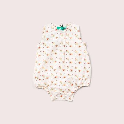 Frühlingsblumen ärmelloser Baby Bubble Bodysuit