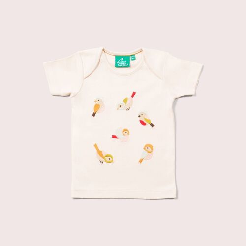 Little Birds Applique Short Sleeve T-Shirt