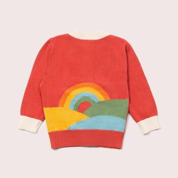 Cardigan tricoté à motif arc-en-ciel From One To Another 1