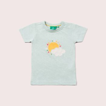 T-shirt à manches courtes soleil et nuage 1